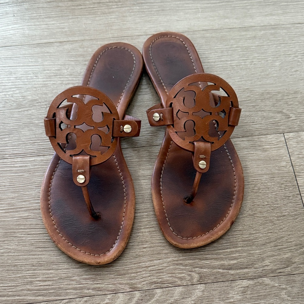 Tory Burch Miller Sandals brown
